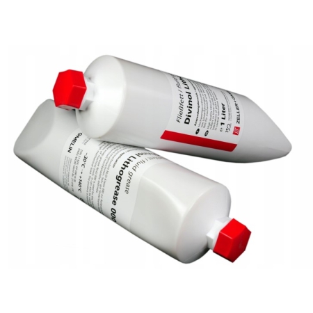 5x Lithogrease 000 Fließfett – Spezialfett Für Linearführungen Und CNC-Fräsmaschinen, Made In Germany, Im Spout-Gebinde